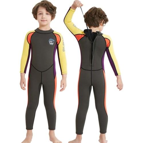 Neoprene Boy 2.5MM Wetsuit Surf Children Rash Guards Swimming Windsurf Kitesurf Kids Scuba Diving Clothes Bathing Suit Swimsuit