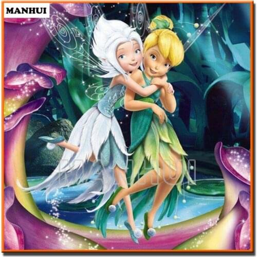 New DIY Diamond painting Fairy fairy picture diamond Cross Stitch full drill Rhinestone mosaic home decoration gift MH575