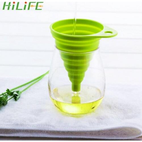 Hopper Accessories Portable Mini Silicone Cooking Tools Collapsible Style Funnel Gadgets