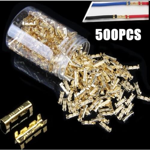 500PCS Docking connector line pressing button quick connect U-type terminal wiring 0.5 to1.5 square wire connectors