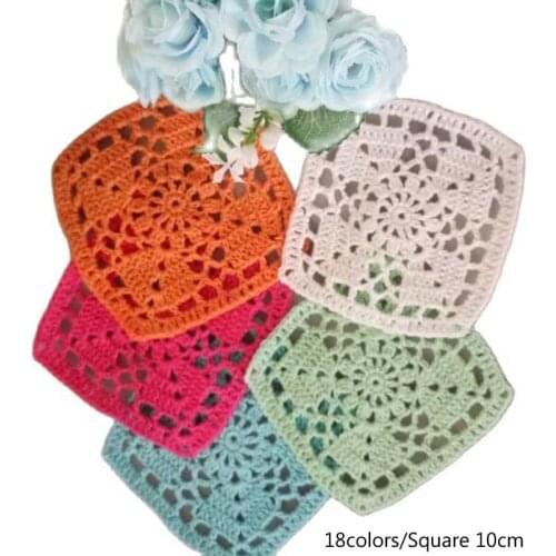 Modern cotton placemat cup coaster mug kitchen wedding dish table place mat cloth lace Crochet tea coffee doily Plate pan pad