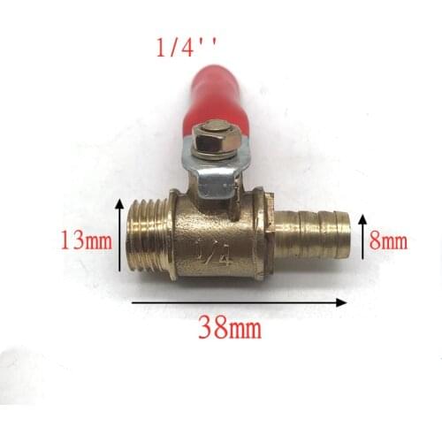 1/4'' Compressore Ball Valve 13mm 8mm