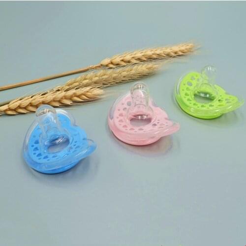 1PC Baby Accessories Security Soother Nipple Infant Child Feeding Silicone Baby Pacifier Orthodontic Candy Color Solid Pacifier