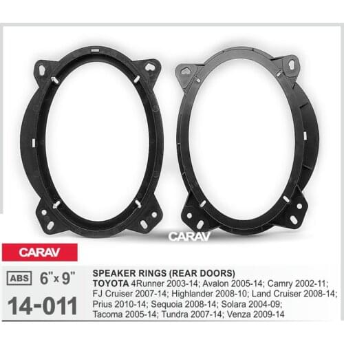 2pcs/set Universal Car Speaker Adapter Bracket Plate ABS Automobiles Speaker Bracket for TOYOTA 4Runner Avalon CARAV 14-011