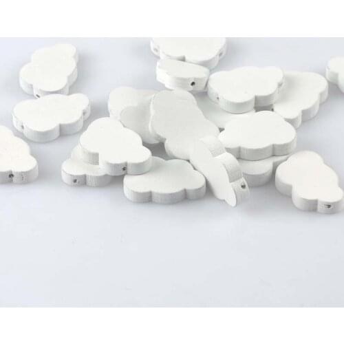Natural Wooden beads 2017 new White Cloud Spacer Beads For Jewelry Making 20x30mm 40Pcs DIY MT2022