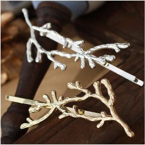 2018 Elegant Metal Tree Branch Hairpins Hair Clips for Women barrettes Female Headwear Alloy Hair Accessories Hair Clip New