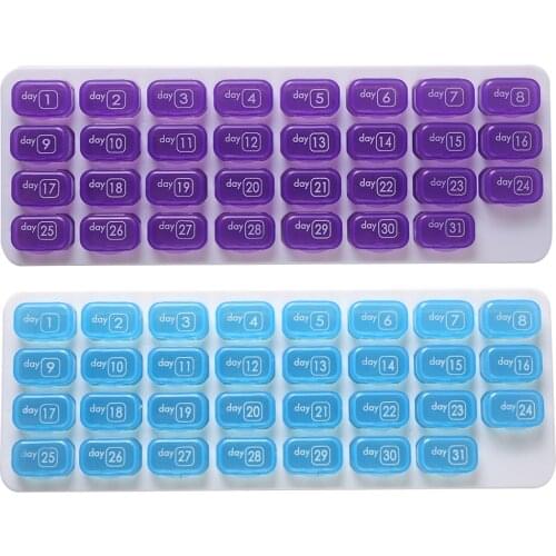 31/7 Grids 7 Days Weekly Pill Box Tablet Holder Storage Case Medicine Drug Container Mini 31/7 Cells Pill Box Tablet Storage Box