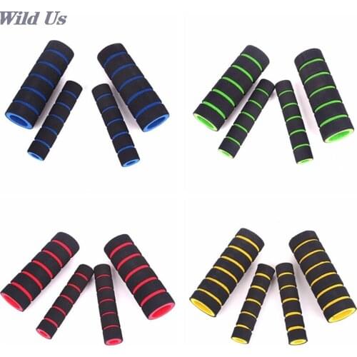 4pcs Handlebar Grips Cover Motorcycle Grips Handlebar Soft Sponge Bar Brake Handle