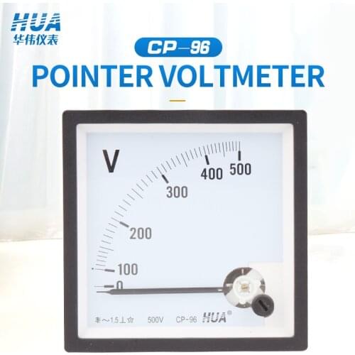 CP-96/SF-96 AC Analog Voltmeter 5V10V15V20V30V50V100V150V200V300V400V450V500V600V voltage meter manufacturers direct sales