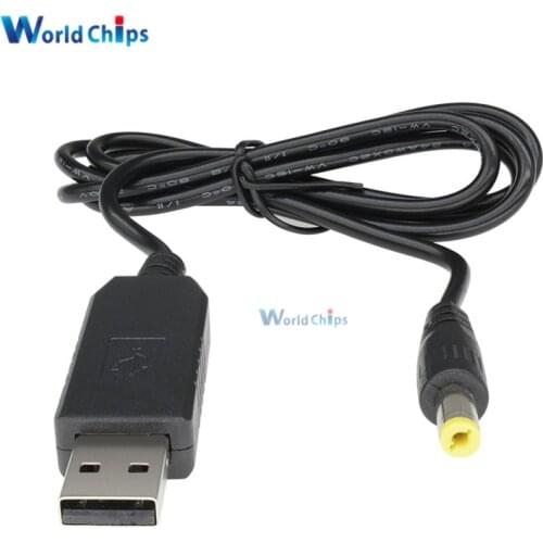 Diymore DC-DC Converter Cable USB Male Connector DC 5V to DC 12V Jack 5.5*2.1mm Step-up Power Module Converter Adapter Cable