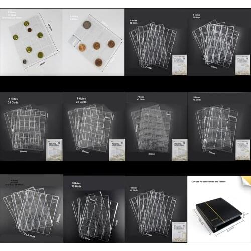 7 Hole 20 Unit Coin Within Page Circulation Coin Within Page Commemorative Coin Book Coin Book Collection Book Within Page