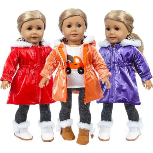 Doll Clothes 43cm Baby New Born Doll Coat 18 Inch American Generation Alexander Girl Doll Jacket Children Gift