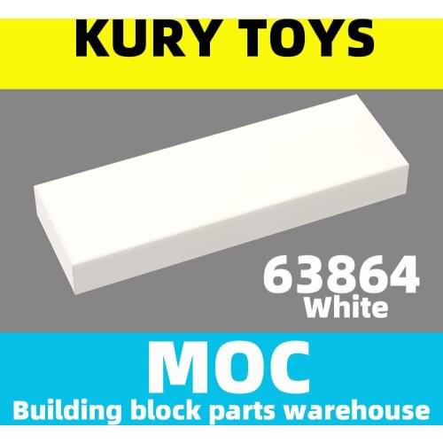 Kury Toys DIY MOC For 63864 Building block parts For Tile 1 x 3 For Plate