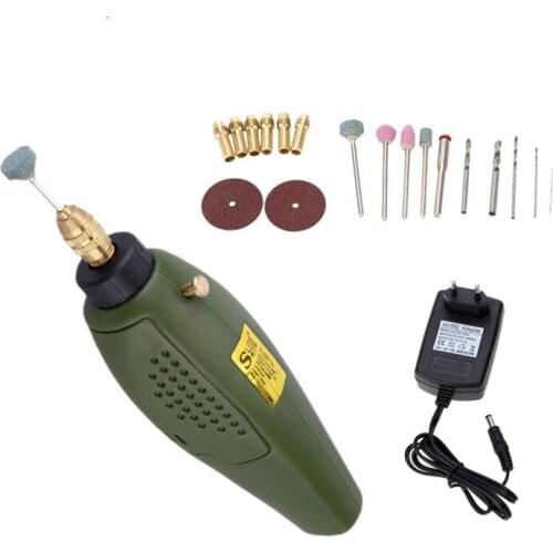 Mini electric grinder DIY engraving electric drill P500-10 sets of decorations making power tools micro polishing electric grind