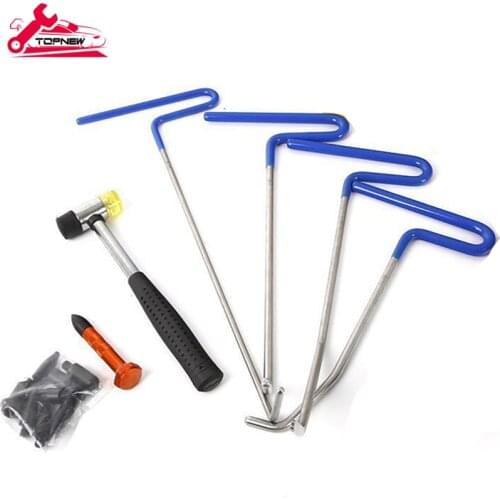 Dent Removal Rods Set Paintless Dent Repair Tools for Car Dent Remover Puller Hail Damage Repair Kit (B8-B11)