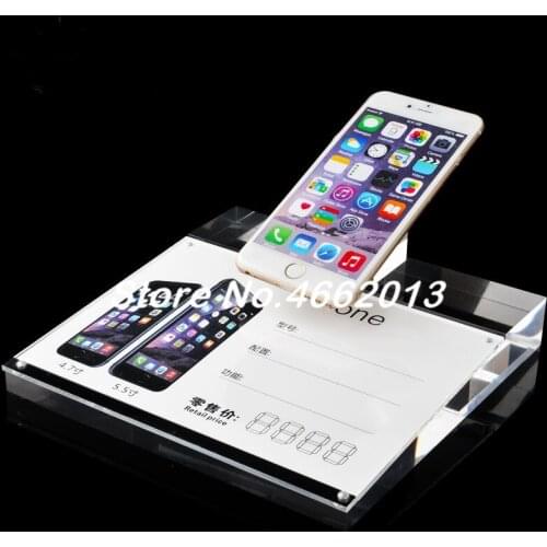 20pcs/lot 2019 new arrival smarthphone holder for retail display acrylic cellphone display stand