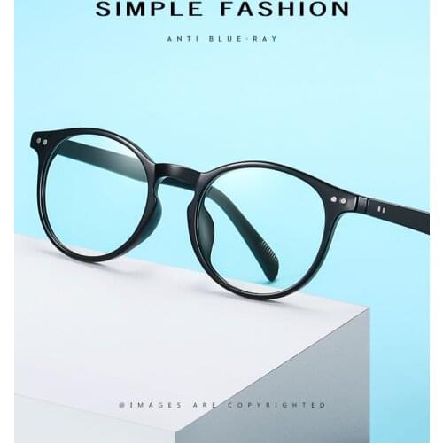 2021 Anti Blue Light Computer Reading Glasses Women Men Round eyeglasses Presbyopic Glasses Diopters +1.0 1.5 2.0 2.5 3 3.5 4