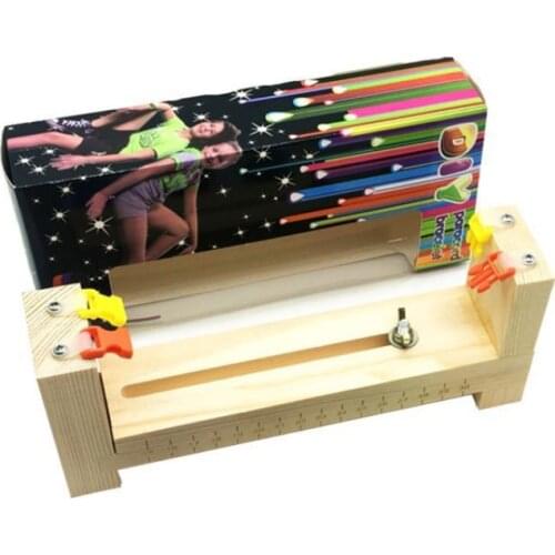 DIY paracord Bracelet Handmade Machine paracord Solid Wood Knit Weave Manual Parachute Cords and SIDE Release Plastic Buckle