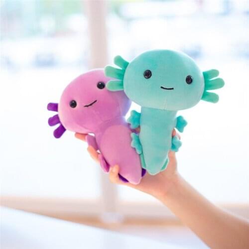 Axolotl Plush Toy 20cm Cross-border New Mexico Cute Cartoon Salamander Doll Kawaii Salamander Plush Toy Kids Birthday Gift