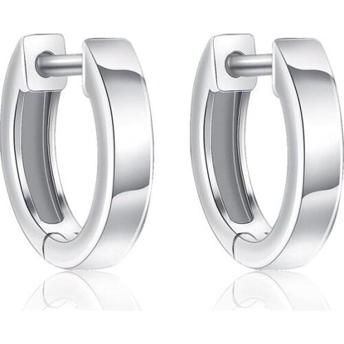 POTCET Hoop Earring Retro Hip Hop Trend Jewelry Geometry Party Travel Anniversary Stud