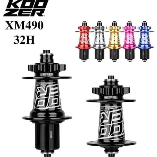 New Koozer XM490 Hubs Sealed 4 Bearing MTB Mountain Bike Hub Rear Hub 10*135mm QR 12*142mm 28 32 36 Holes Disc Brake Bicycle Hub