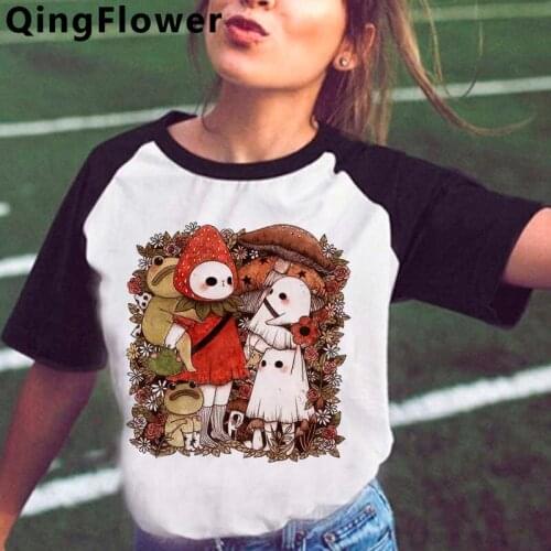 Mushroom clothes women vintage tumblr couple streetwear aesthetic t shirt ulzzang plus size
