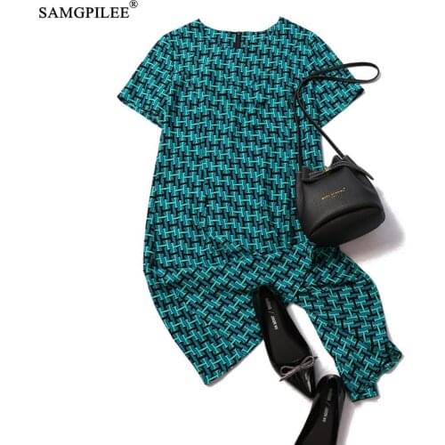 Summer Clothes For Women 2021 Korean Style Casual Dress A-line Print Short Sleeve Women Dress O Neck Summer Dress Woman Vadim