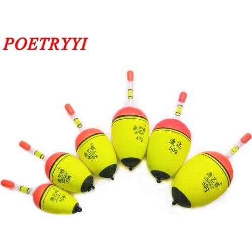 1Pcs Fishing Float High Quality EVA Luminous Float Fish Bait for Sea Fishing Carp Fishing Tackle Accessories Plastic 30