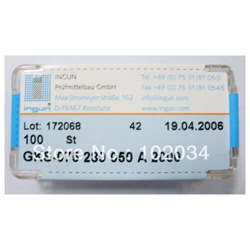 100PCS/LOT 100% ORIGINAL INGUN GKS075-289-050 GKS075-289 050 A 2000 Spring Test Probe Pogo Pin made in Germany