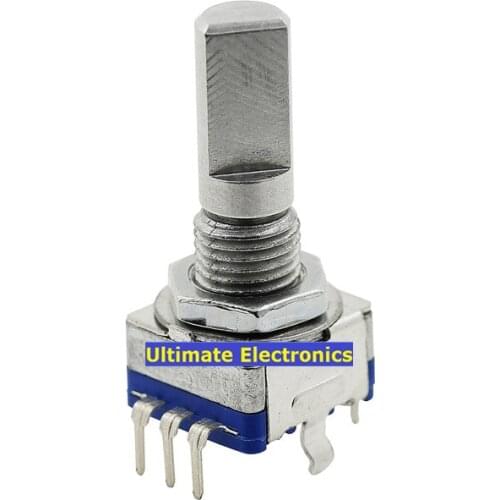 2pcs 20mm rotary encoder coding switch EC11 audio digital potentiometer with switch Semicircular axis