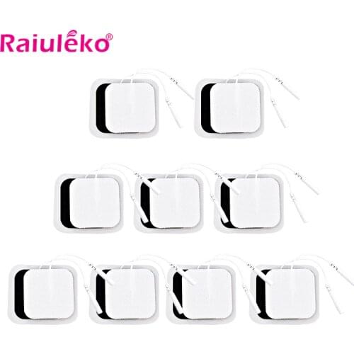 20/10Pcs 5*5cm Electrode Pads Body Massage Patches Replacement for Tens Massagers Machine Electronic Physiotherapy Massager