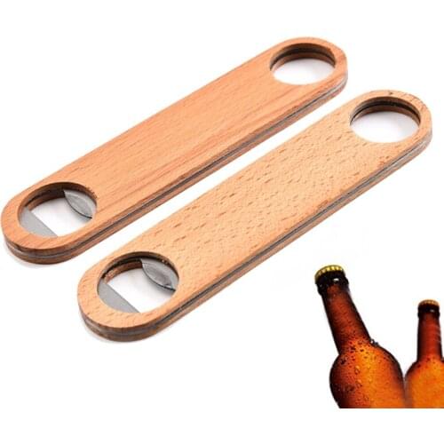 4 Pcs Wood Beer Bottle Opener Standard Handle Bottle Opener Water Resistant and Handcrafted