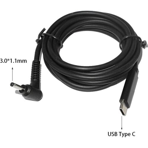 Laptop Adapter Type C PD Charging Cable 3.0 X 1.1mm Dc Converter for Asus Samsung Acer Usb C Cord