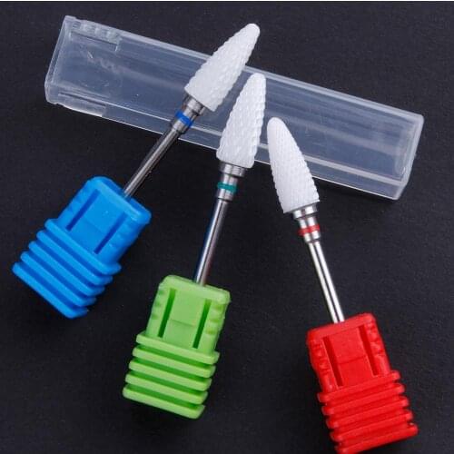15 Types Ceramic Nail Drill Bit Manicure Machine Accessories Rotary Burr Bits For Pedicure Milling Cutters Nail Art Tools