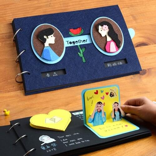 DIY Photo Album Scrapbook Album Manual Paste Style Exo Album Couples Commemorative Anniversary Gift Wedding Photo Collection