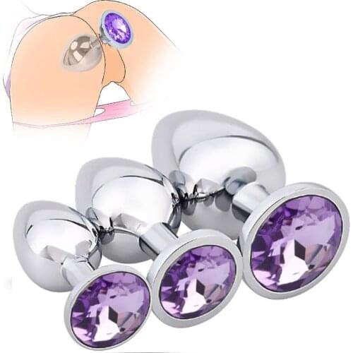 Anal Plug Stainless Steel Metal Butt Plug 3 Pcs/Set Waterproof Jewelry Anal Stimulation Toy For Unisex Masturbation Sex Toys
