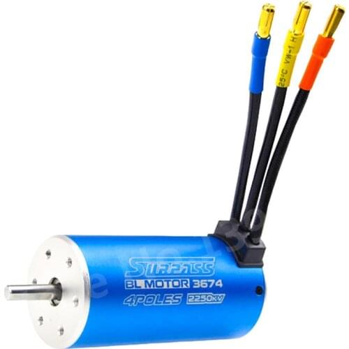 RC Car 4S 2-4 Lipo NiMH Waterproof 550 Brushless Motor 3674 2250KV For 1/10 Scale Models Remote Control Cars Airplane Boat Plane