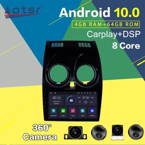 Android 10.0 64GB PX6 Car GPS Navigation Auto Stereo For Nissan Qashqai 2006-2013 Android Multimedia Player Auto Audio Head Unit