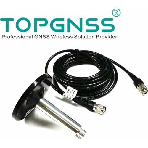 TOPGNSS RTK antenna base + TNC to TNC connector cable 5meter gps gnss glonass galileo baidou CORS GPS antenna, RG58