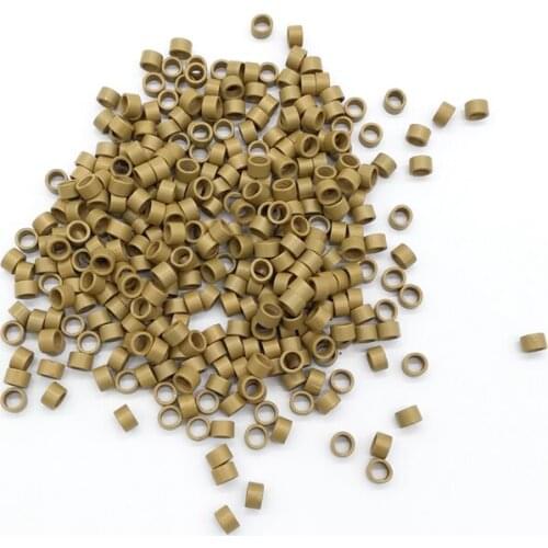 Freeshipping - 1000pcs 4.5mm Micro Aluminium Rings With Screw / Links Beads / Black D-Brown Brown L-Brown D-Blonde Blonde Auburn