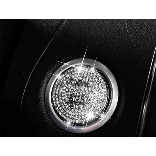 Diamond Car Styling Auto Engine Start Ignition Accessories Case For Mercedes Benz AMG A B C GLC GLA CLA GLC260 Cover Stickers