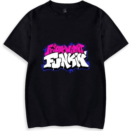 Game Friday Night Funkin Oversized T Shirt Women Men Streetwear Hip Hop Short Sleeve Cotton Funny Tshirt Hipster Graphic Tees