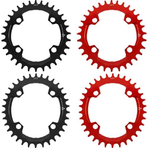 Round/Oval 96BCD 32/34/36/38T Narrow Wide Single MTB Bike Chainring Aluminium Alloy Bicycle Chain Wheel Replacement Parts
