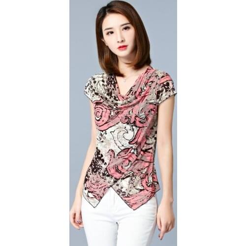 Блузки с принтом LJSXLS China At AliExpress