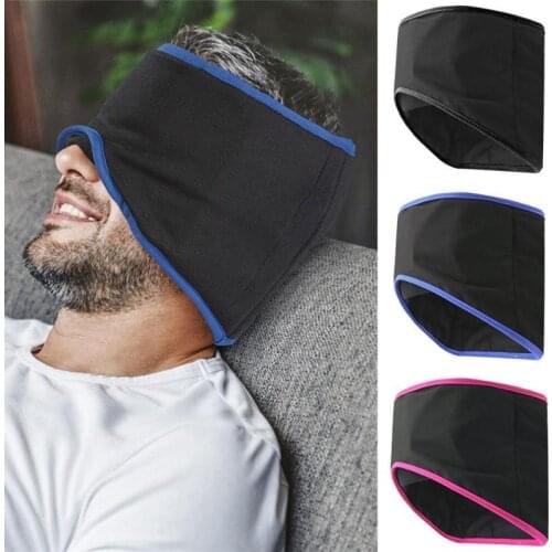 Sleeping Mask Eyes Bandage Full Cover Manta Breathable Blindfold Headband Eyepatch With Ice Bag Earplug