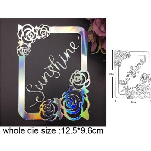 Craft dies Flowers Photo Frame Metal Cutting Dies for Scrapbooking dies DIY Paper Cards Making Embossing Die Cut stencils dies