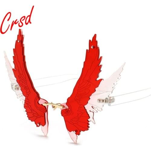 New Style Winged Personality Sun Glasses Men and Women Party Decoration Glasses Street Fashion Trend Cool Sunglasses Women