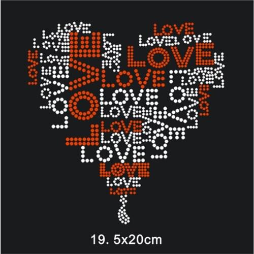 Iron Transfer Hotfix Rhinestone Motif Heat Transfers For Clothes Custom Rhinestones 10Pieces T-shirt Craft Apparel Accessories