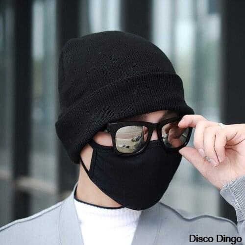 Hip-hop style winter hat women mens fashion casual cold ear protection knitted hat sports cap warm woolen cap