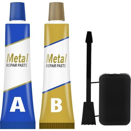 1Pcs Metal Repair Paste Heat Resistant Cold Weld Glue Repairing Agent Metal Repair AB Glue Cast Iron Sealant Industrial Durable